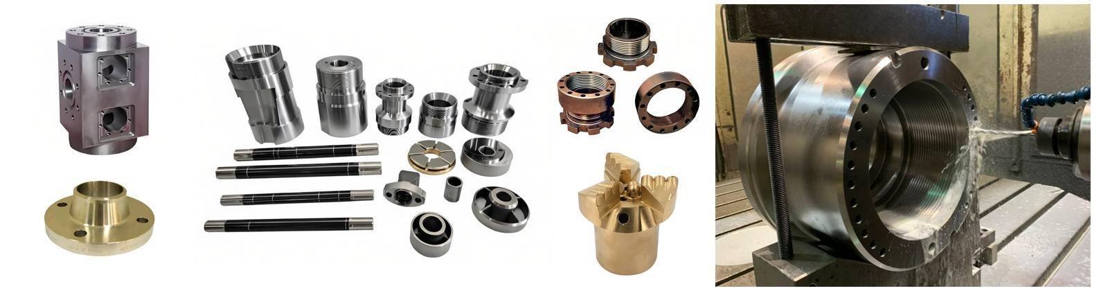 Custom CNC machined parts for oil and gas equipment