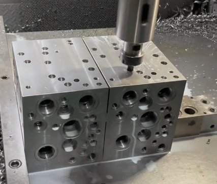 Precision CNC Milling and Deep Hole Drilling for Custom Manifold Block Machining Services