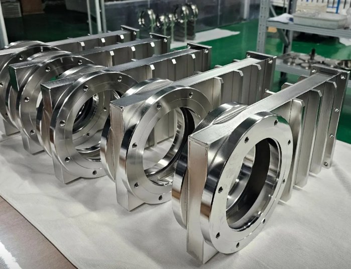 CNC Machined Vacuum Manifold Block for Vacuum Gate Valve