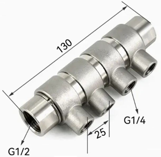 Precision Machined Air Manifold Block