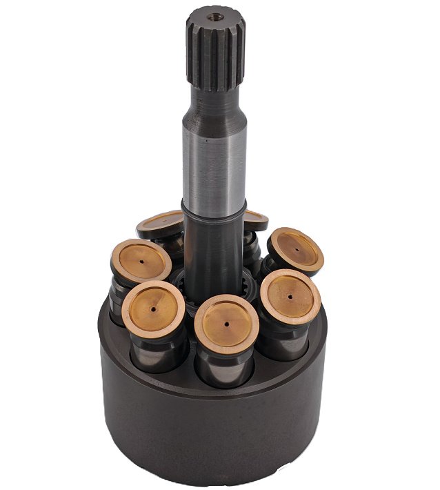 Precision hydraulic motor machining services showcasing custom component machining and high-precision hydraulic motor units and custom parts for industrial hydraulic systems