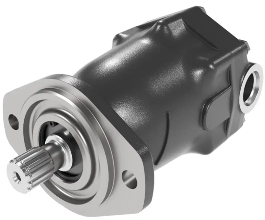 Oil and gas pump system powered by high-efficiency hydraulic motor