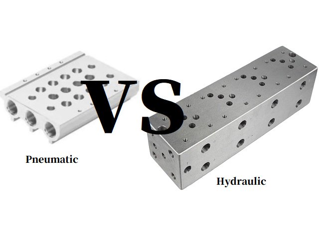 Hydraulic manifold block vs pneumatic manifold block comparison