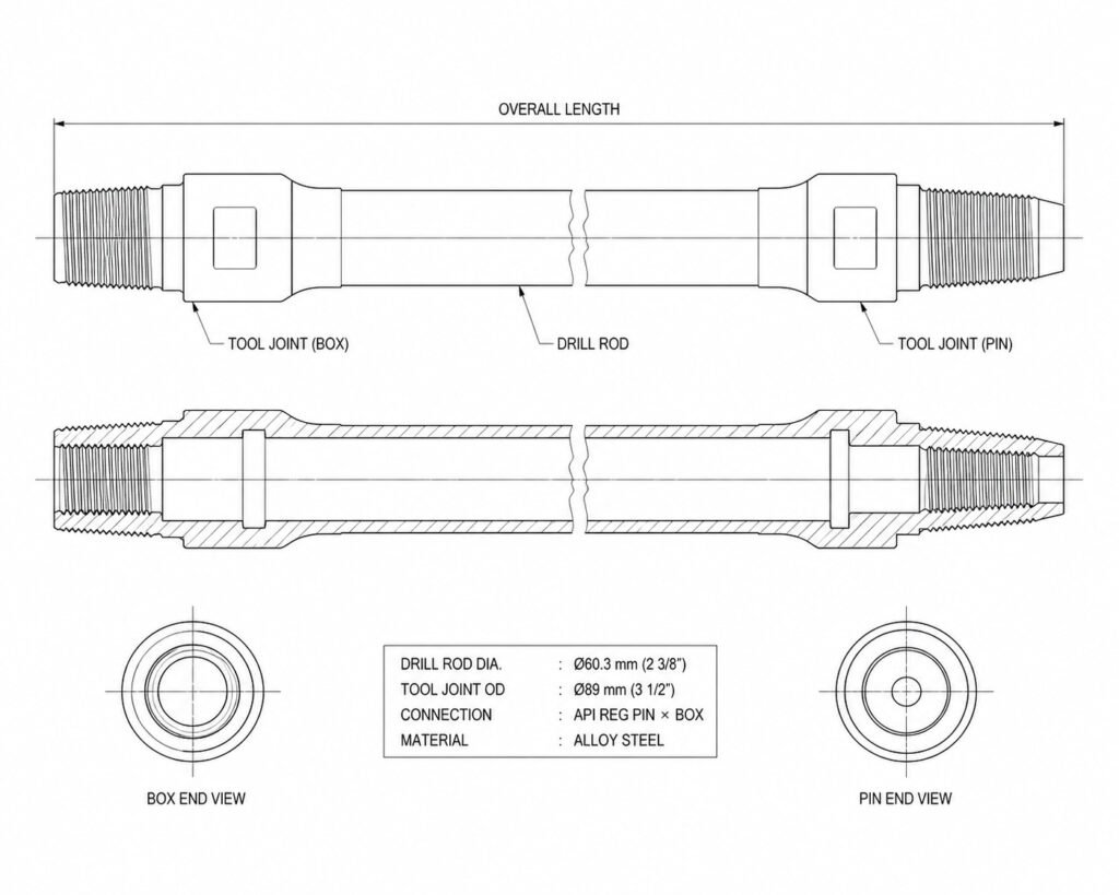Drill rod with tool joint
