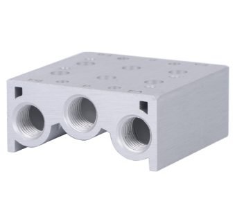 CNC Machined Pneumatic Manifold Block